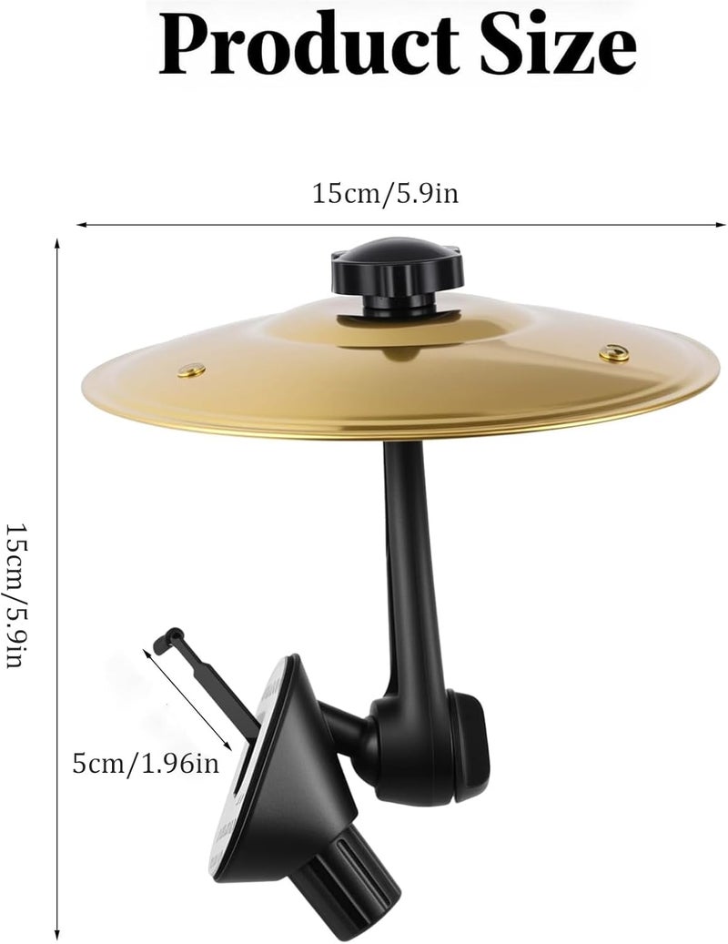 LIAMTU Car Vent Crash Cymbal - Make Driving Fun! Easy Install, Good For Drummers & Music Lovers,Gold - Image 5